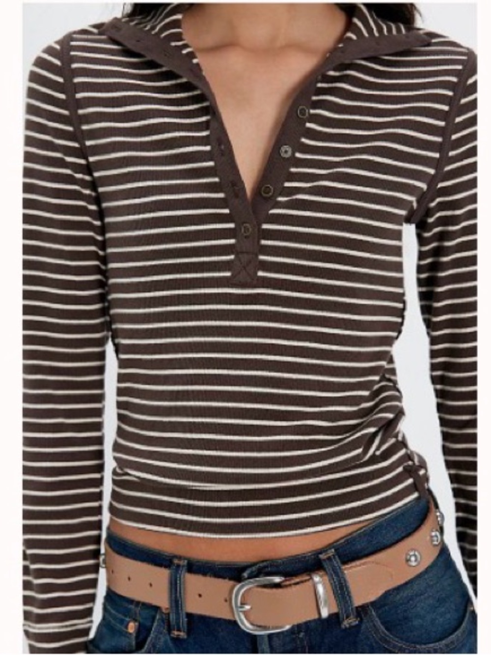 FREE PEOPLE x We The Free Lake Striped Henley size small